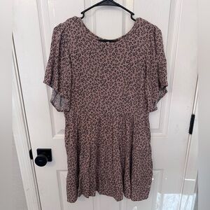 Abercrombie & Fitch Leopard Babydoll Dress
